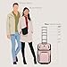 U.S. Traveler Rio Fabric Expandable Carry-on Luggage, Rolling Suitcase, Pink, 2 Wheel Set