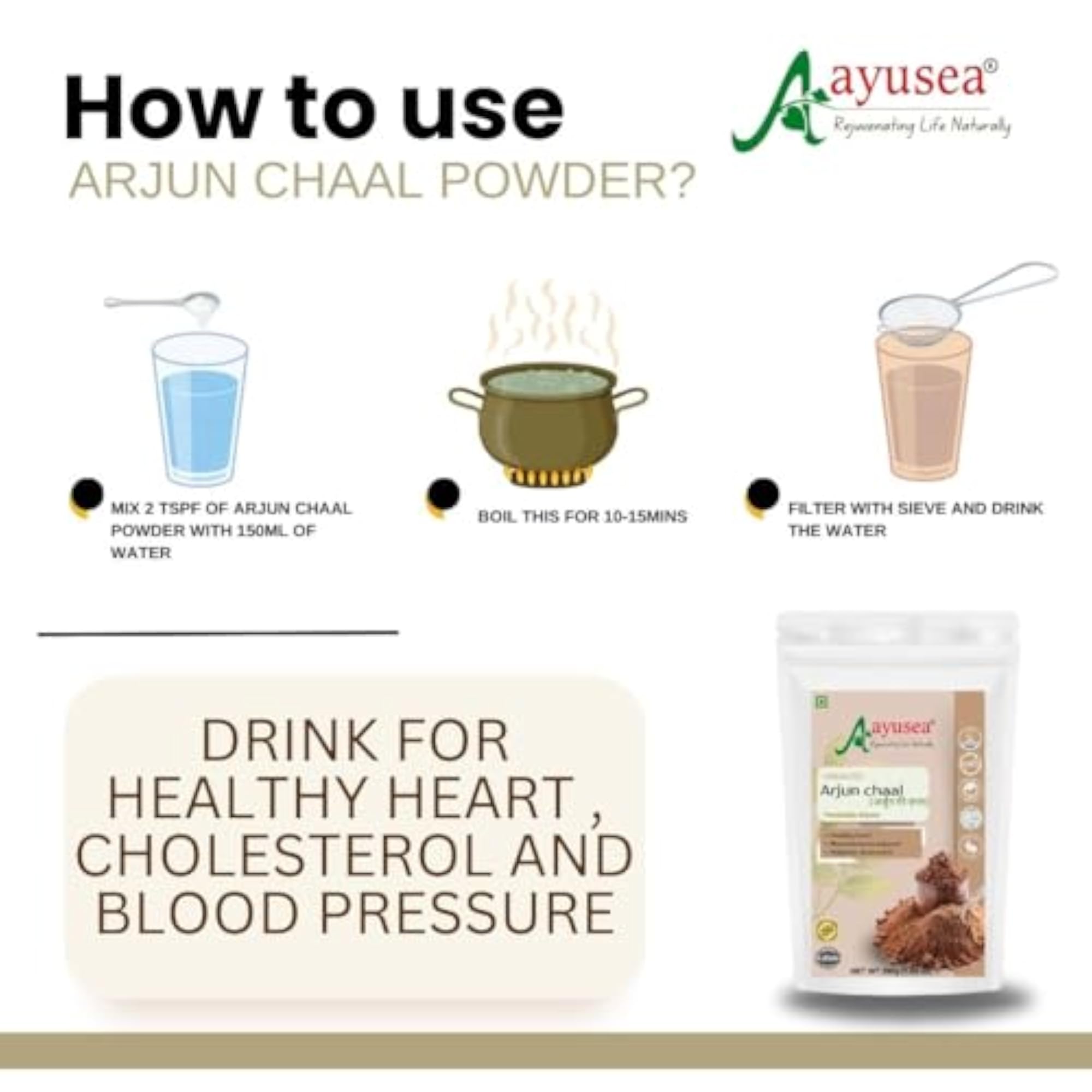 Arjun Chaal Powder and Moringa Ashwagandha Combo, 200g