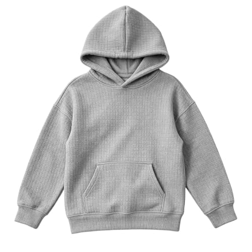 Ayolanni girls clothes size 10-12 Hoodies for Girls Cute Fashion Long Sleeve Hooded Sweatshirt Teen Clothes Gray - image 6