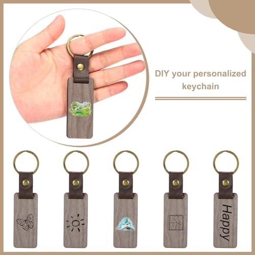 PATIKIL Wood Keychain Blanks - Image 4