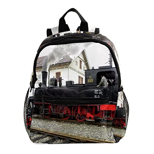 Sac à dos pour garçons et filles style rétro multicolore 30,5 cm petit cartable scolaire mini
