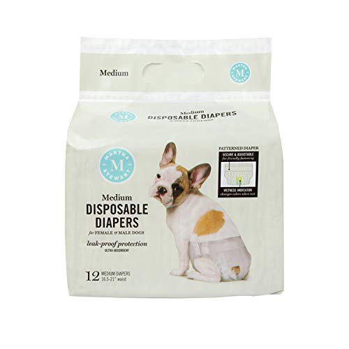 Martha Stewart for Pets Female Dog Diapers | Disposable Female Dog Diapers Size Medium 16.5