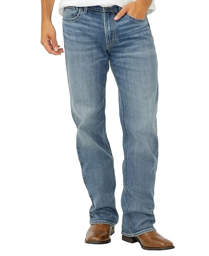 Image of Silver Jeans Co. Men's Zac Relaxed Fit Straight Leg Jean - Legacy