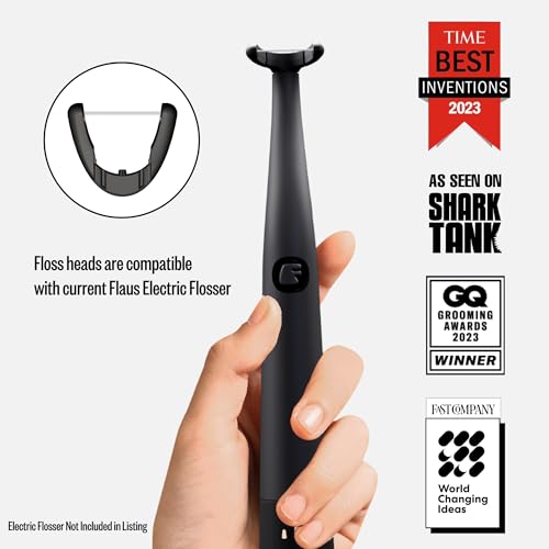 FLAUS Nachfüllpackungen für elektrische Zahnseide, 90 Karat, nachfüllbare Zahnseide-Plektren, schnipselfest, leicht gleitende Zahnseide, sanfte Zahnfleischpflege, von Zahnärzten empfohlene Zahnseide – Bild 5