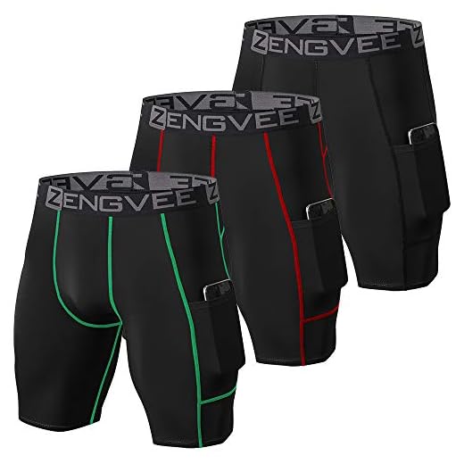 ZENGVEE 3 Pack Mens Compression Shorts Quick Dry Running Shorts Base Layer Sports Underwear Base Layer Tights Short Leggings, 0black, L