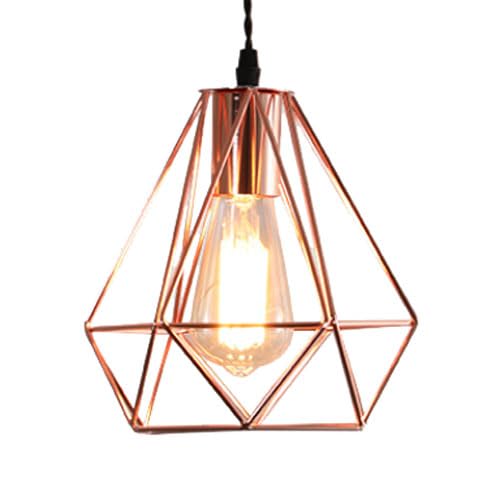 Lampe suspendue une tête en fer forgé style minimaliste haut de gamme