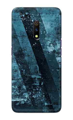 Image of Printed Hard Back Cover for Realme X Back Cover (Rugged Background -J1) -190724(EA)