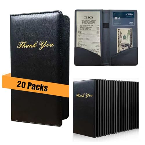 Livre de serveuse étanche et rigide pour l'encaissement en salle - 20 pcs
