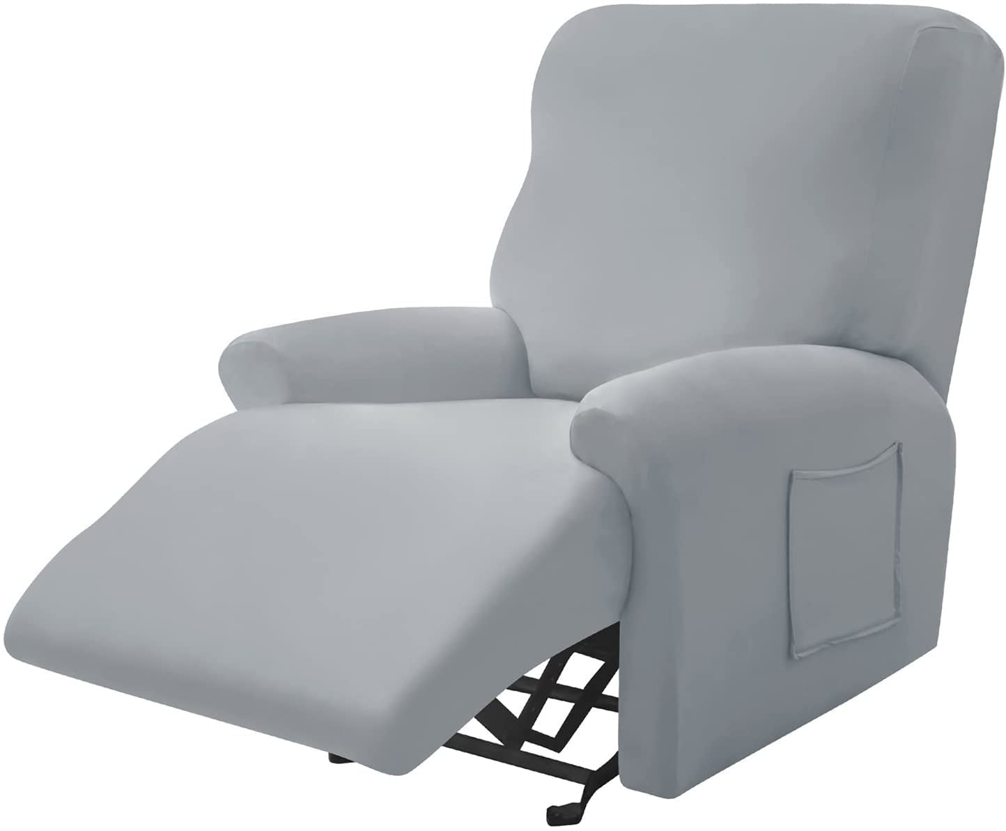 Recliner Chair/Sofa Slipcover With Pockets - 2/3/1 Seat Stretch Covers for Lazy Boy, Reclining Couch - Fallon Collection With Elastic Bottom