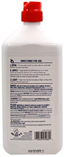 image for 1 Quart Lighter Fuel Bottle, Clean Burning & Fast Lighting Lighters, C