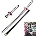 YPDHUA Slayer Cosplay Katana Miecz Prop Tomioka Giyuu Samurai Miecz Drewniany Miecz Zabawki Nóż Anime Slayer Miecz Drewniany Japoński Katana Ulubiony Prezent Dla Anime Wentylatory / 41