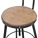Christopher Knight Home Fenix Firwood Antique Barstool, Antique / Black Brush Silver