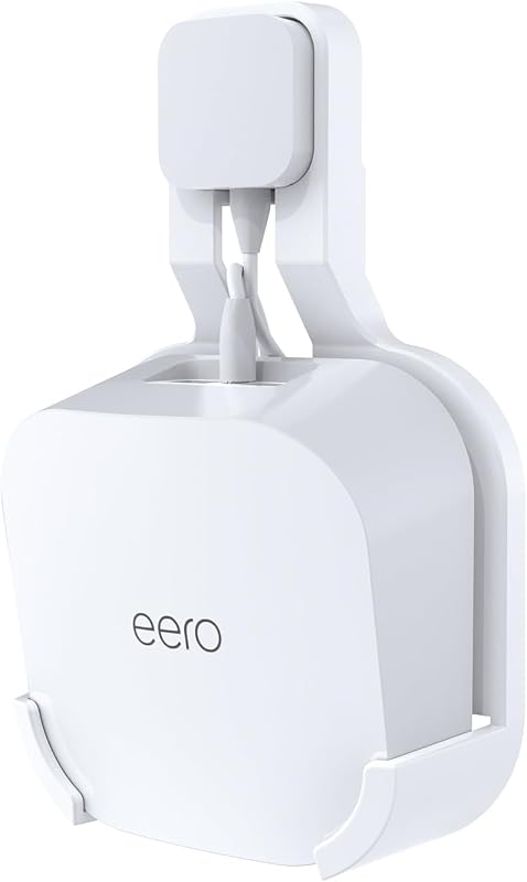 Outlet Wall Mount for eero 7 Mesh System No Drill Cable Management Holder | 1 pack