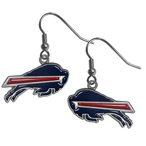 Image of NFL Siskiyou Sports Womens Buffalo Bills Dangle Earrings One Size Team Color