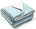 Manta Polar, Manta Cama 90 Invierno, Manta Sofa Grande Mantas Sherpa Forro Invierno Verde Agua 160x210 cm, Reversible Microfibra Muy Suave para Cama o Sofá Reversible