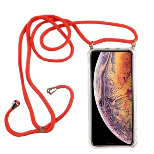 Coque de protection pour smartphone avec bande iPhone X/XS König Design cordon rose