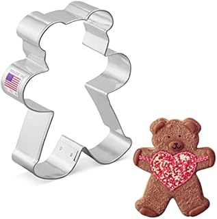 Teddy Bear Premium Cookie Cutter 10.8 cm, Made in USA by Ann Clark