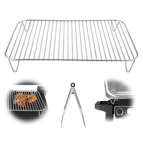 Griglia antiaderente per Ninja Woodfire Barbecue Elettrico & Affumicatore, Accessori Grill Compatibile con Ninja Woodfire OG701 OG751 Griglia Esterna Lavabile in Lavastoviglie (1 PC)