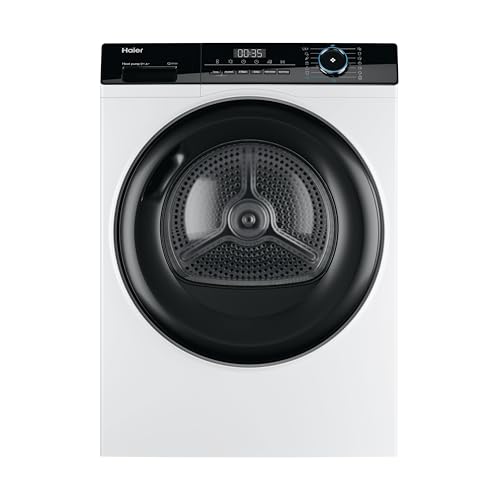 Haier I-Pro Serie 3, secadora 9 kg, instalación libre, clase A ++, vapor, inicio retrasado, I-Time, blanco, 85 x 59,5 x 66,5 cm – HD80-A2939-S