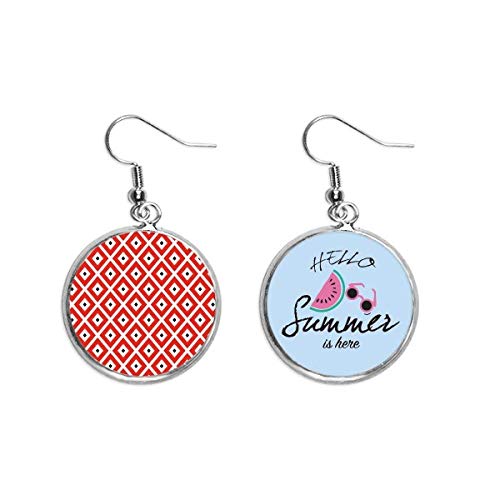 Pendientes de sandía ligeros que no pesan para lóbulos delicados este verano