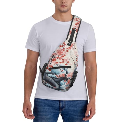 Bolso tipo bandolera con diseño artístico para senderismo miniatura 7