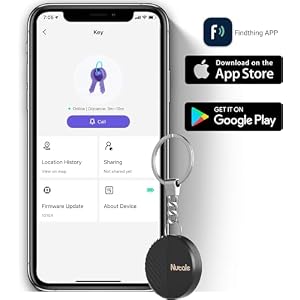 Key Finder, Bluetooth Tracker Item Locator with Key Chain for Keys Pet Wallets or Backpacks and Tablets, Batteries Include Black 1-Pack Key Finder, Bluetooth Tracker Item Locator with Key Chain for Keys Pet Wallets or Backpacks and Tablets, Batteries Include Black 1-Pack