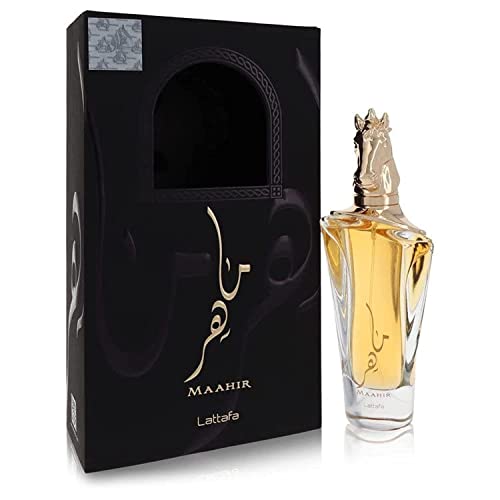 Lattafa Perfumes Maahir for Unisex Eau de Parfum Spray, 3.4 Ounce