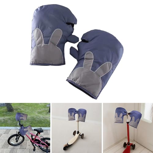 Kids Winter Electric Motorcycle Gloves Warm Mittens Thickened Handlebar Gloves Windproof Scooter Handmuff2