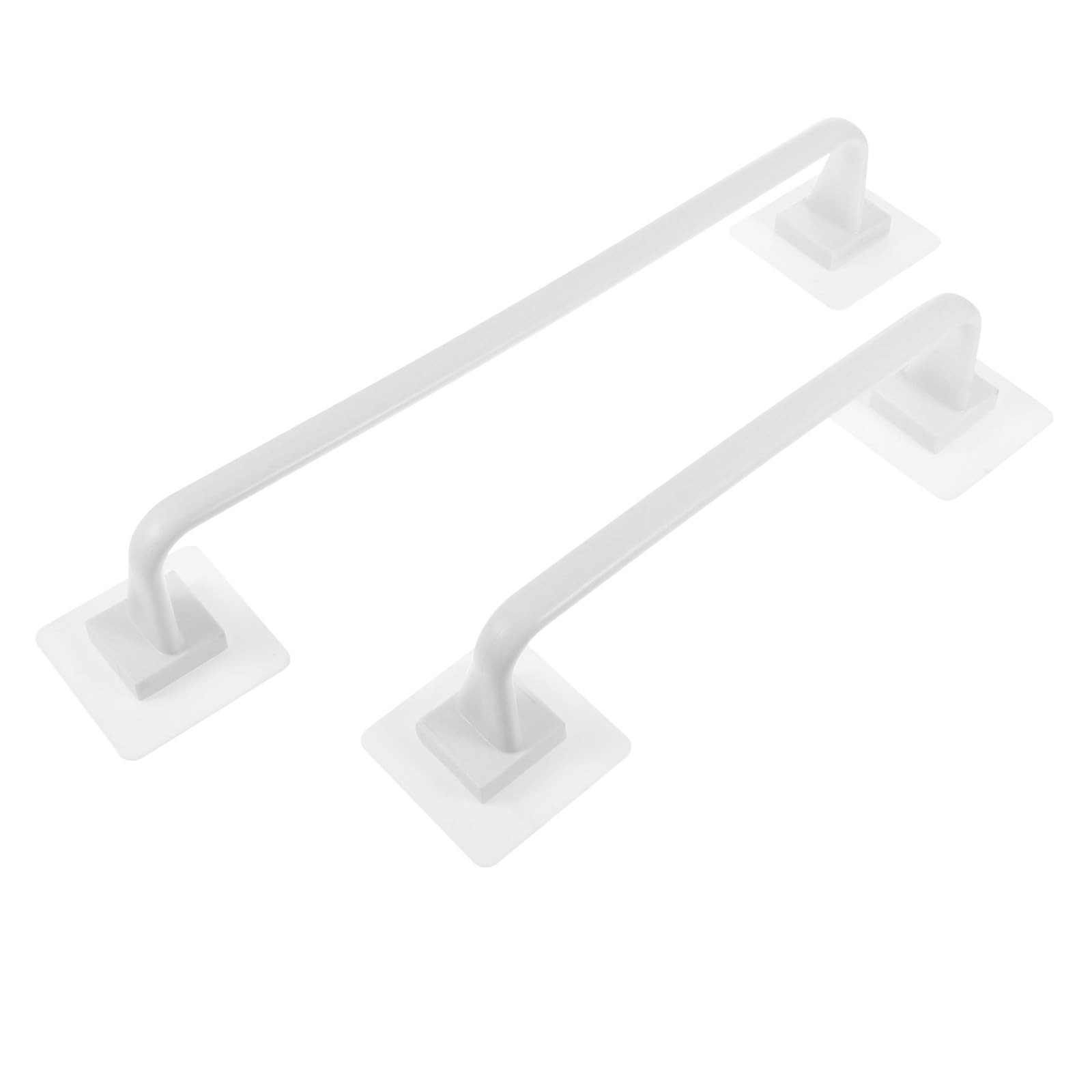 Soporte moderno de baño y cocina autoadhesivo en color blanco para organizar paños de mano