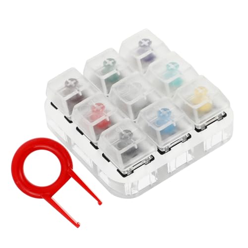 Testeur de clavier mécanique transparent avec base acrylique