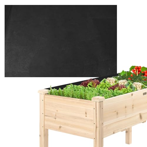 mumisuto 160 * 290cm Rouleau De RevêTement pour JardinièRe en Tissu, Rouleau De Doublure en Feutre VéGéTal Non Tissé, Tapis De Jardinage pour Jardin,...