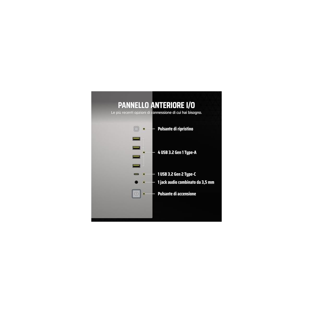 CORSAIR-6500X-Mid-Tower-ATX-Case-per-PC-a-Doppia-Camera-Vetro-Temperato-Panoramico-Compatibile-con-Scheda-Madre-a-Connessione-Inversa-Nessuna-Ventola-Inclusa-BiancoAlluminio-Grigio-Satinato