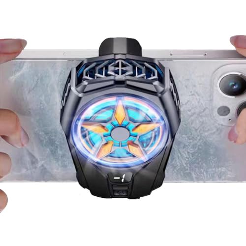 Image of BKN SL-09 Fast Ultra Cooling Mobile AC Fan Magnetic Radiator | Mobile Cooler USB Powered Fan Cooling Radiator Game Cooler -3 degree for Mobile Phone Gaming, Live Streaming