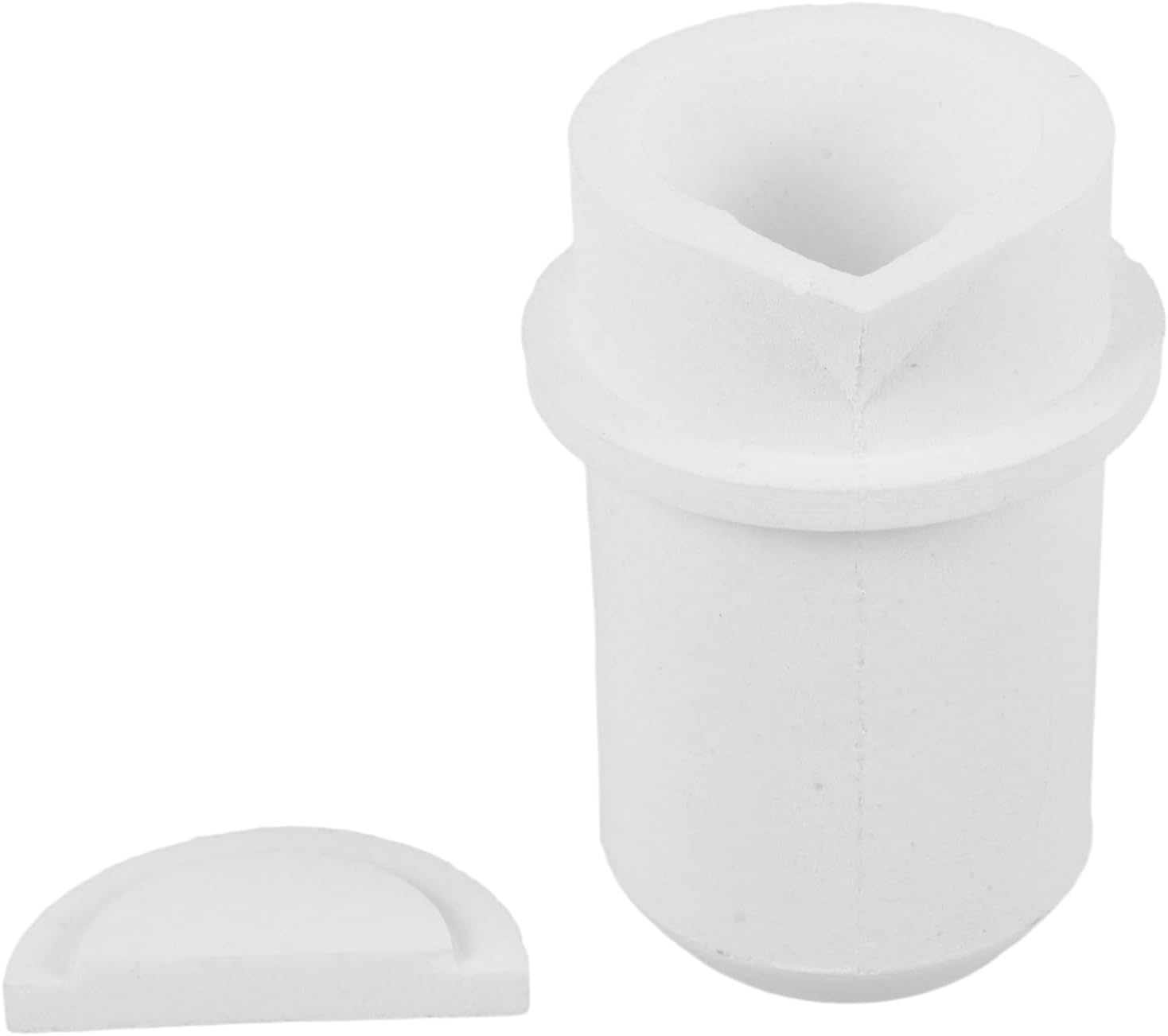 3pcs Crucible Melting Cup Quartz Crucible with Lid for Jewelry and Metalworking High Heat Laboratory Casting for Melting Metals Efficient for Professionals and Hobbyists