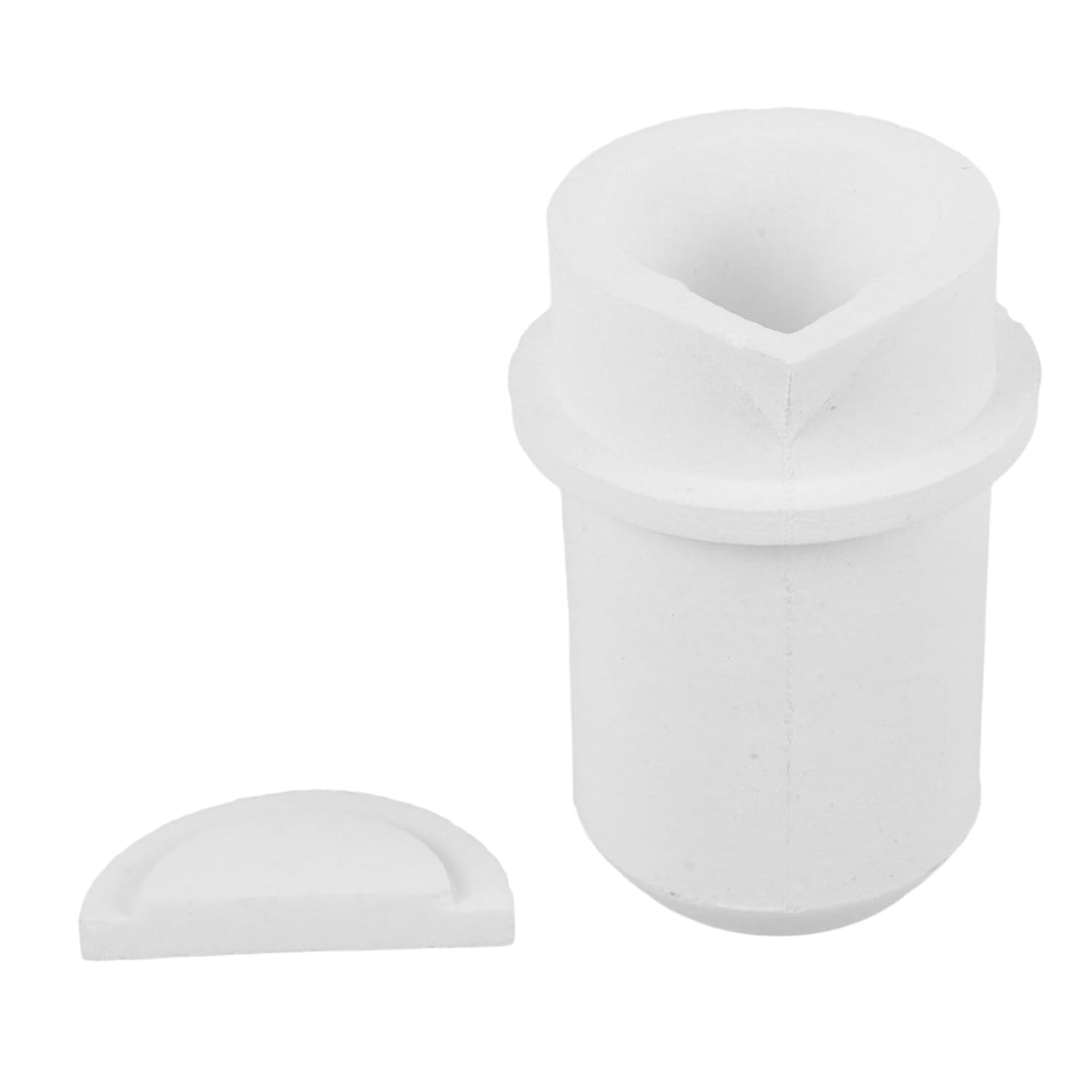 3pcs Quartz Crucible for Melting Metals High-Temperature Casting Mold with Lid Capacity for Jewelry and Metal Recasting Laboratory Crucible for Efficient Melting