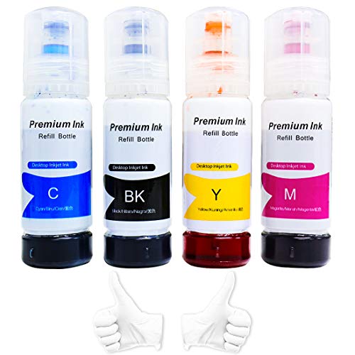 Printers Jack Compatiable Epson T522 Refill Ink Bottle Kit for Epson EcoTank ET-2720