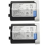 WELLSKY EN-EL18d EN-EL18c EN-EL18b EN-EL18a EN-EL18 [ パナソニックセル ] 互換バッテリー 2個 [ 純正品と同じよう使用可能 純正充電器で充電可能 残量表示可能 ] ニコン D4 / BL-5 / BL-6 / MB-D12 / MB-D18 / D4s / D5 / D6 / Z9