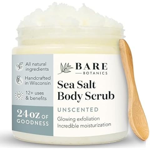 Bare Botanics Natural Body Scrub - Gentle Exfoliator & Super Moisturizer Cover
