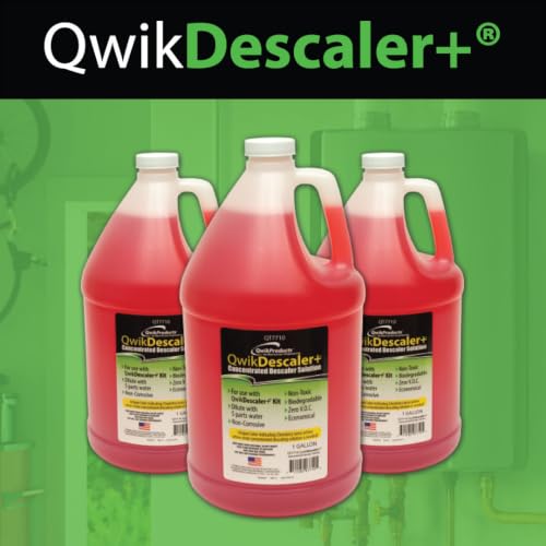 QwikDescaler+ Concentrated Tankless Water Heater Descaler Solution (1 Gal)