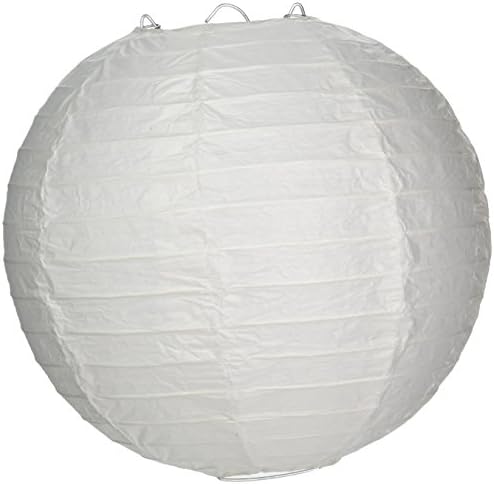 OOOUSE ais8EVP-WH-10 Round Paper Lantern (10 Pack), 8", White