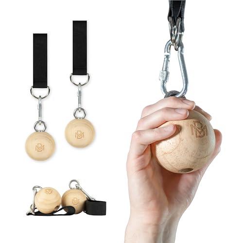 Müller & Blum Klimmzug Griffe Holz, Pull Up Balls/Pull Up Kugel zur...