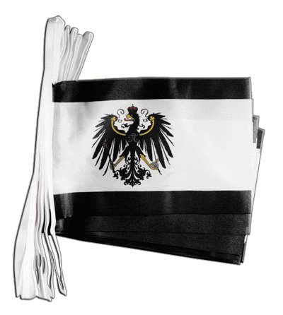 Guirlande drapeau Prusse de 5,9 m Digni pour une soirée à thème