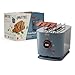 Imetec Grantoast - Tostapane 2 Fette XL con Pinze Apribili per Toast Farciti - 7 Livelli Doratura, Facile Pulizia, Display LED, Griglia Scalda Brioche, Pizzette e Focacce, Timer Digitale, Acciaio Inox immagine