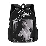 UNESDTP Backpack Selenas Laptop Backpack Shoulders Computer Bag Large Capacity Travel Backpack for Hiking Work Camping 15.6 Inch, Black