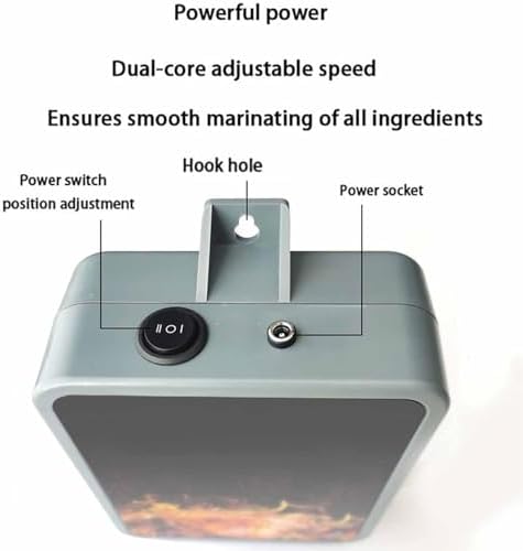 Electric Meat Injector Gun with Dual Pumps, 10 Stainless Steel Needles & Hose, Easy to Use for Marinades, BBQ, Grilling, and Cooking - Perfect for Flavor Injection