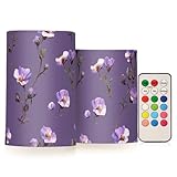 siphylline Nature Portulaca Grandiflora Votivkerzen mit Fernbedienung, elektronische Kerzenlichter, Mystique-Timer, flackernde, flammenlose Kerzen, Valentinstag, batteriebetrieben, Votivkerzen,