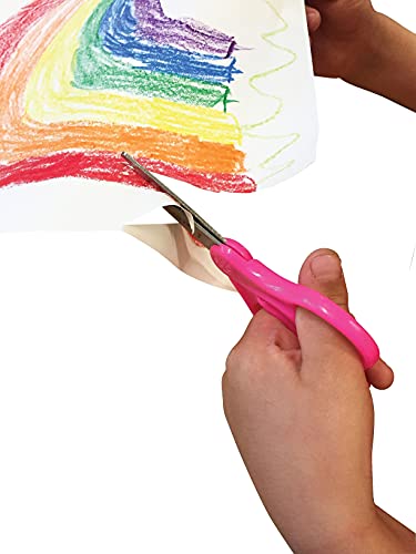 image for Westcott 13130 Right- and Left-Handed Scissors, Kids' Scissors, Back t