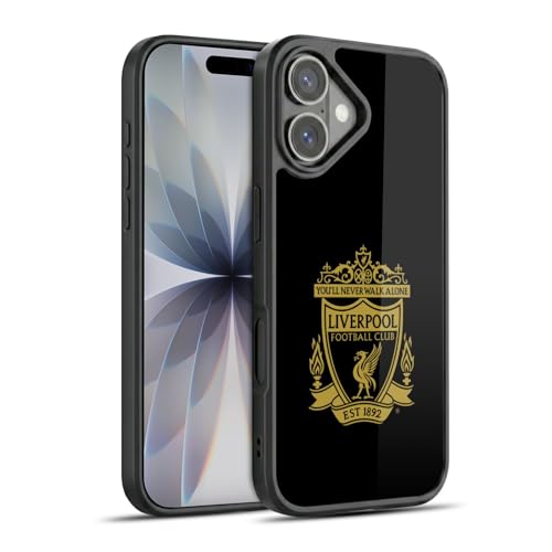 Coque Liverpool FC Noir 3 Crête en gel renforcé pour Apple iPhone 17