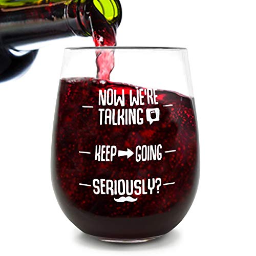 Funny Wine Glass + Wine Socks - Perfect gift set women with an UNBREAKABLE 16 oz / 450ml, BPA Free Funny Wine Glass for Women combined with Funny Wine Socks"If You Can Read This, Bring Me Some Wine"