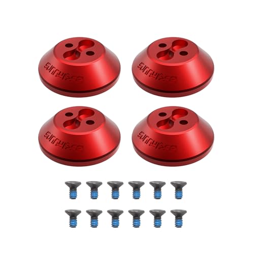 Generic 4pcs Upgraded Aluminum Motor Protective Cover Dustproof Caps Compatible for DJI Avata 2,Motor Caps Anti-dust Scratchproof Accessories (Red)